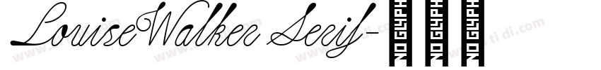 LouiseWalker Serif字体转换